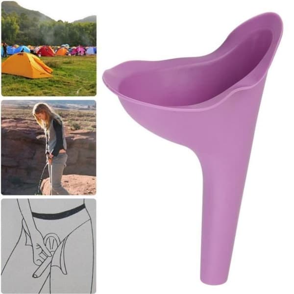 Getek Portable Dam Urinal Camping Resor Urinering Toalett Urin Device Lila