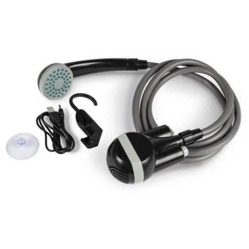 Eldusch - KAMPA - Power Shower - Laddningsbart batteri - 1,80 m slang - Svart