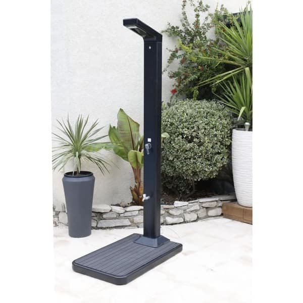 UBBINK solar duschstöd - 20 liter vattenreserv - Teak