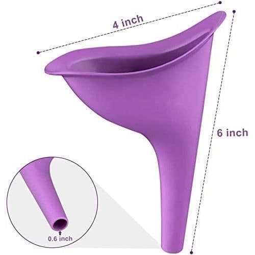 Urinal för kvinnor, kvinnlig urineringsanordning, tratt för kvinnor, camping, vandring, festivaler, myr urineringsanordning, 45