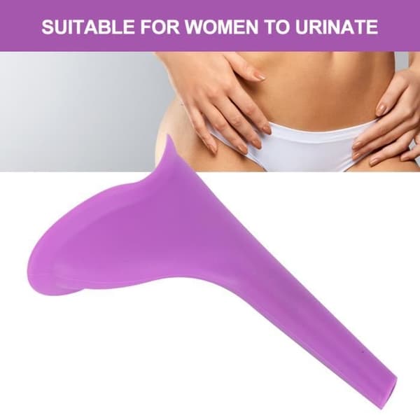 Shipenophy Funnel Urinal Bärbar Camping Urin Devices för kvinnor, Urinal tratt, Ansiktshygien Opp Lila