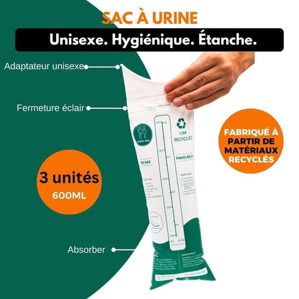 Urinoar för kvinnor - pisse-debout - bärbar urinoar Jonhy wee Campingtillbehör Unisex-Vuxen, Multifärgad, 3X