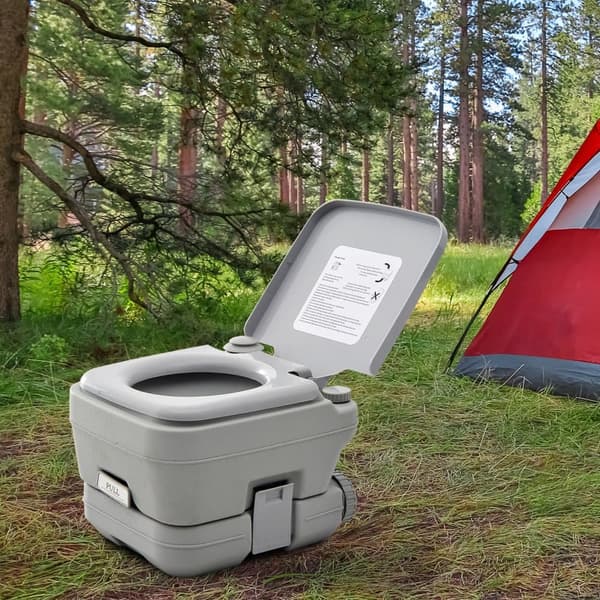 Camping Toilet, 36x42x30 cm, Grå