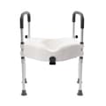 Miniatyrbillede 2 af 2: 3-i-1 Justerbart Toilettramme, Høj Belastningskapacitet, Ergonomisk Design,HVID