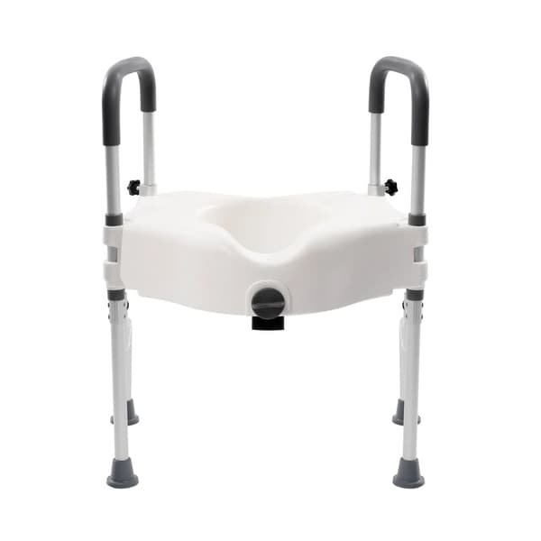 3-i-1 Justerbart Toilettramme, Høj Belastningskapacitet, Ergonomisk Design,HVID