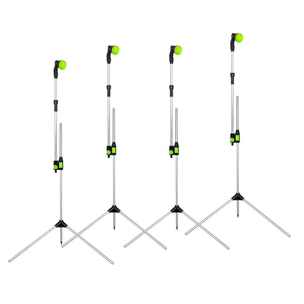 Transportabel udendørs havebruser, justerbar højde, stabil tripod base,4 brusere ++ billig