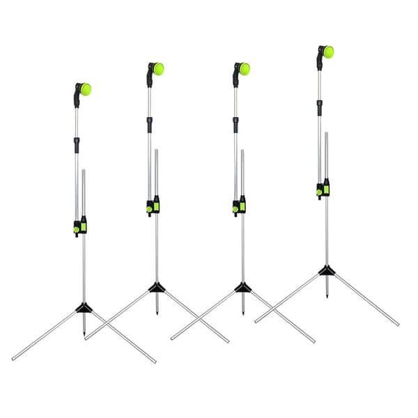 Transportabel udendørs havebruser, justerbar højde, stabil tripod base,4 brusere ++ billig