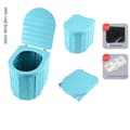 Miniatyrbillede 2 af 2: Campingtoilet, Foldbart Design, Inkluderer Affaldsposer, Flere Farvemuligheder,1STK5