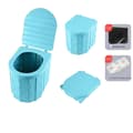 Miniatyrbild 1 av 2: Fällbar toalett, tryckassisterad spolning, dold tank, ABS-material,1STK5