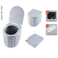 Miniatyrbild 2 av 2: Fällbar toalett, tryckassisterad spolning, dold tank, ABS-material,1STK4