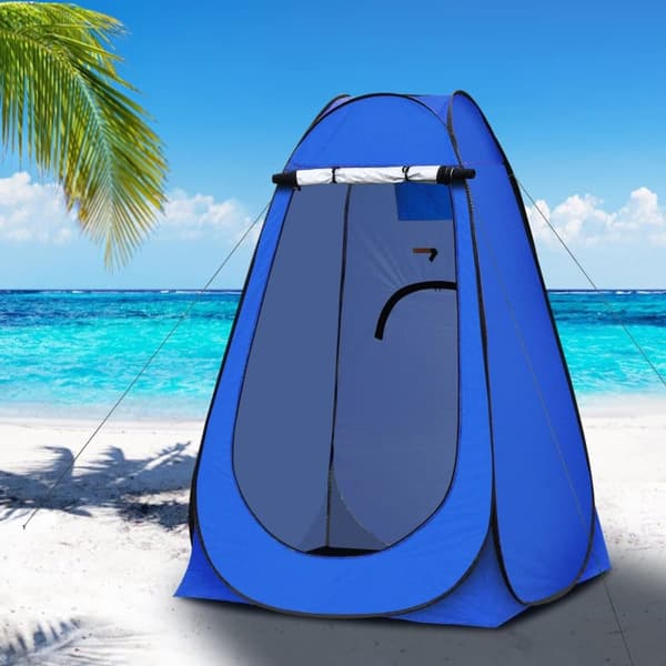 Lollanda Pop-up Telt Omklædningsrum – Stående Campingtelt til bad, toilet eller omklædning, Vandtæt og Bærbart Strandtelt