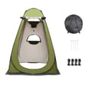 Miniatyrbillede 1 af 9: Lollanda Pop-up Telt Omklædningsrum – Stående Campingtelt til bad, toilet eller omklædning, Vandtæt og Bærbart Strandtelt