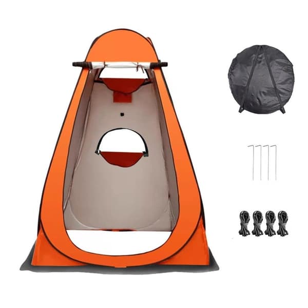 Lollanda Pop-up Telt Omklædningsrum – Stående Campingtelt til bad, toilet eller omklædning, Vandtæt og Bærbart Strandtelt
