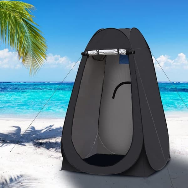 Lollanda Pop-up Telt Omklædningsrum – Stående Campingtelt til bad, toilet eller omklædning, Vandtæt og Bærbart Strandtelt