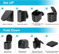 Miniatyrbillede 4 af 6: Lollanda Transportabelt Toilet Camping, Transportabelt Toilet – Foldbart, Multifunktionelt, Sort, til camping, vandreture og rejser