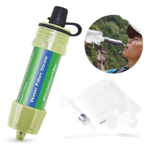 Bärbart vattenfiltrer med sugrör - 5000L -  0.01 mikron