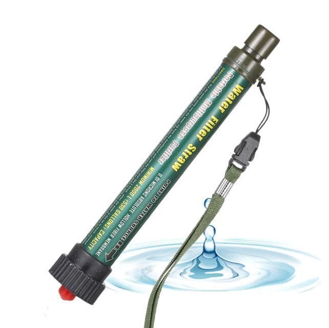 Bärbart vattenfiltrer med sugrör - 2000L - 0.01 mikron