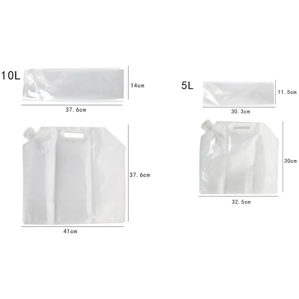 5/10L Collapsible Camping Emergency Water Storage Container Bag