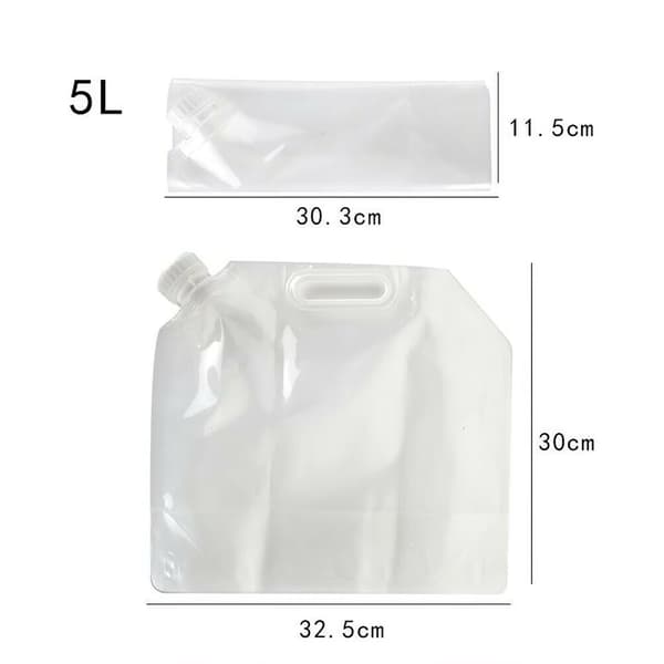 5/10L Collapsible Camping Emergency Water Storage Container Bag