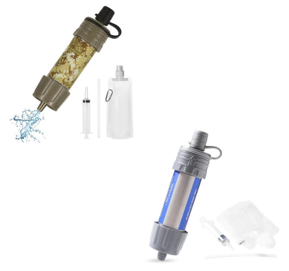 Bärbart vattenfiltrer med sugrör - 5000L - 0.01 mikron