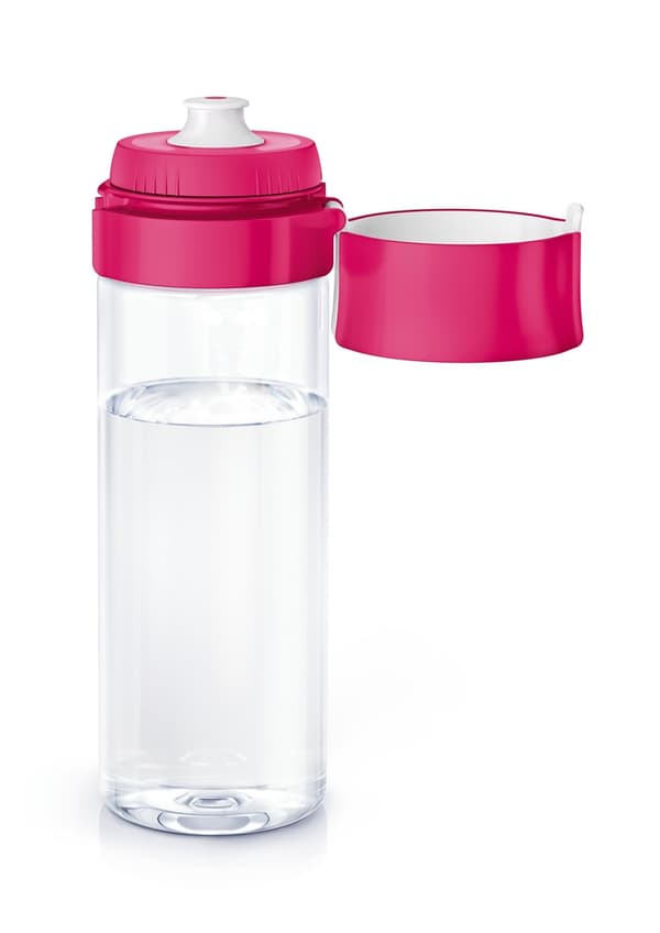 Filterflaske Brita Fill&Go + 4 stk(e) filterpatroner (0,6l; pink)