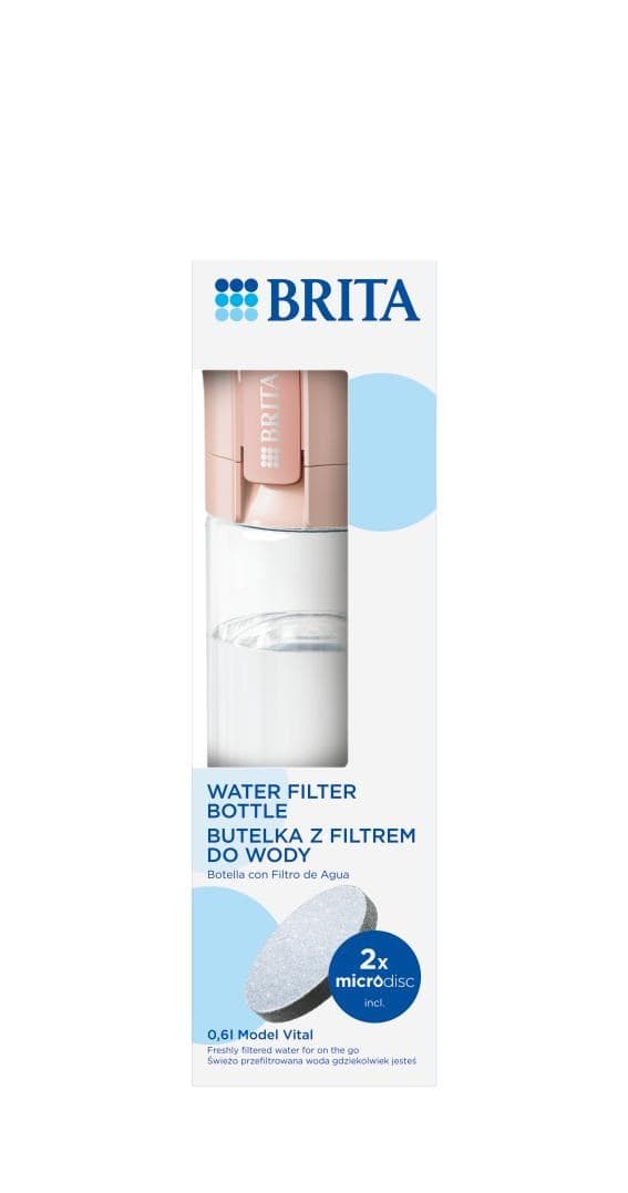 Brita Vital peach 2-skiva filterflaska