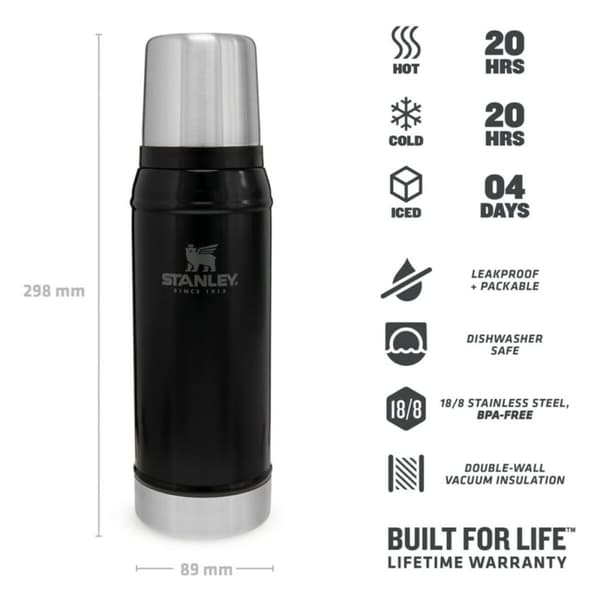 Termokande Stanley 10-01612-028 Sort Rustfrit stål 750 ml