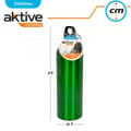 Miniatyrbild 5 av 5: Vattenflaska Aktive 750 ml Karbinhake Aluminium 7 x 25 x 7 cm (24 antal)