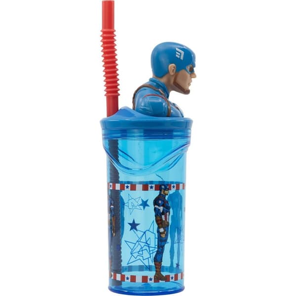 Muggen med Sugrör Capitán América CZ11331 360 ml 3D
