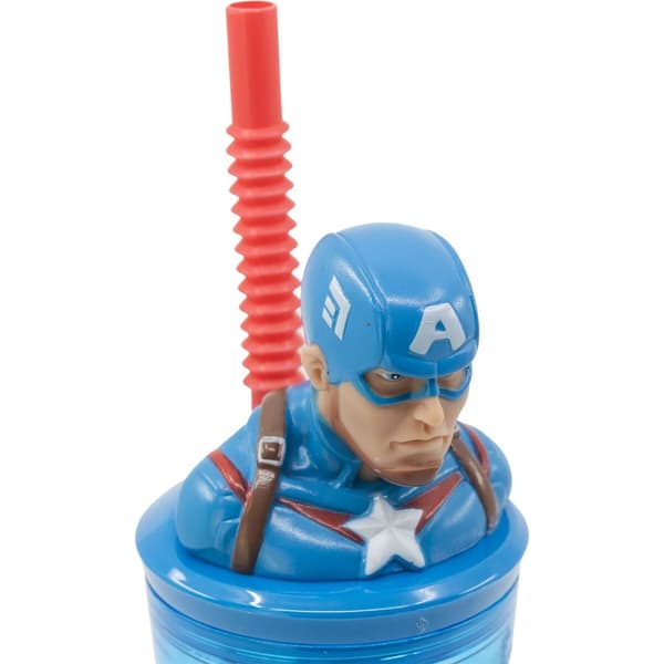 Muggen med Sugrör Capitán América CZ11331 360 ml 3D