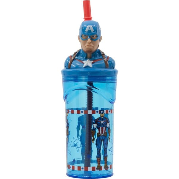 Muggen med Sugrör Capitán América CZ11331 360 ml 3D