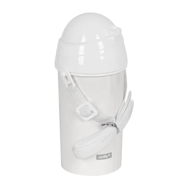 Flaske med låg og sugerør Miffy Niebla Grå PVC 500 ml