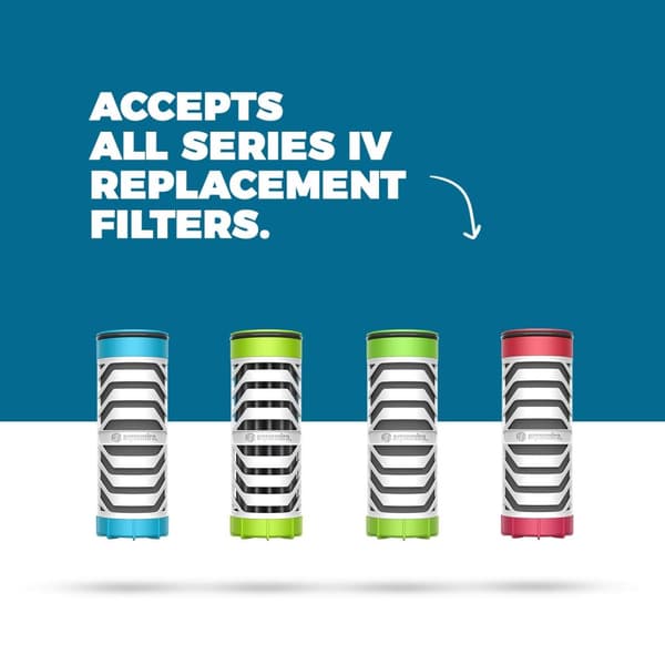 AQUAMIRA SHIFT FILTER BOTTLE 1000 ML CITRUS, isolerad flaska med reningsfilter