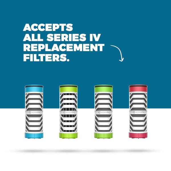 AQUAMIRA SHIFT FILTER BOTTLE 1000 ML CITRUS, isolerad flaska med reningsfilter
