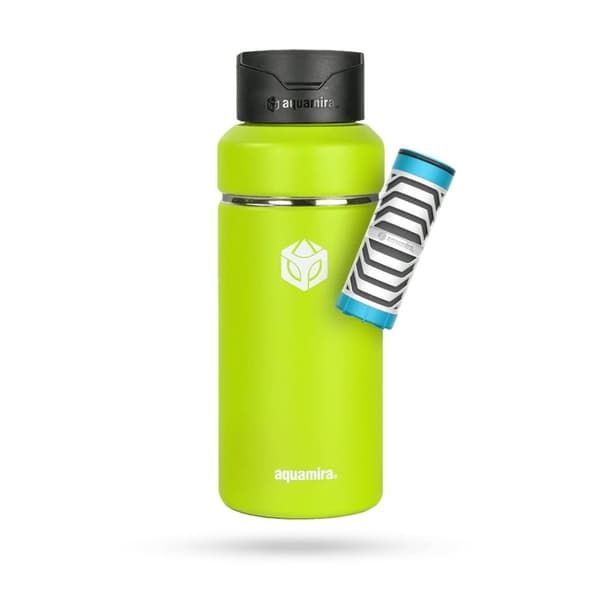 AQUAMIRA SHIFT FILTER BOTTLE 1000 ML CITRUS, isolerad flaska med reningsfilter Shift Filter Bottle 1L Citrus (ink RED-Line filter)