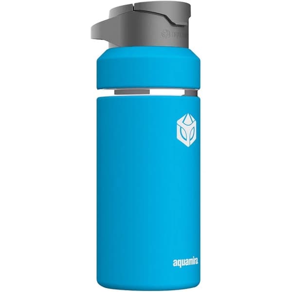 AQUAMIRA SHIFT FILTER BOTTLE 1000 ML BLUE, isolerad vattenflaska med filter