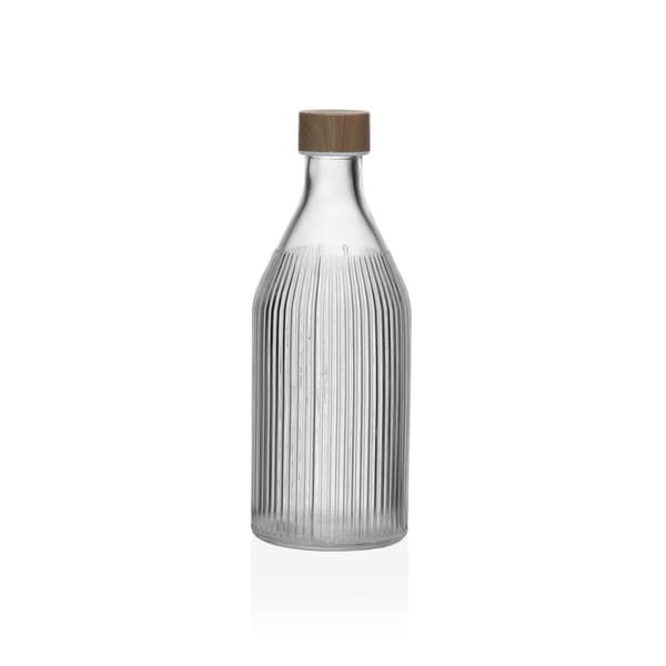Flaske Versa Glas Aluminium Striber 1 L 9,8 x 25,1 x 9,8 cm
