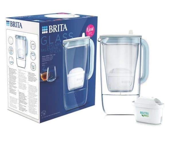 Brita 1050452 vandfilter Bordplade vandfilter 2,5 L Blå, Hvid