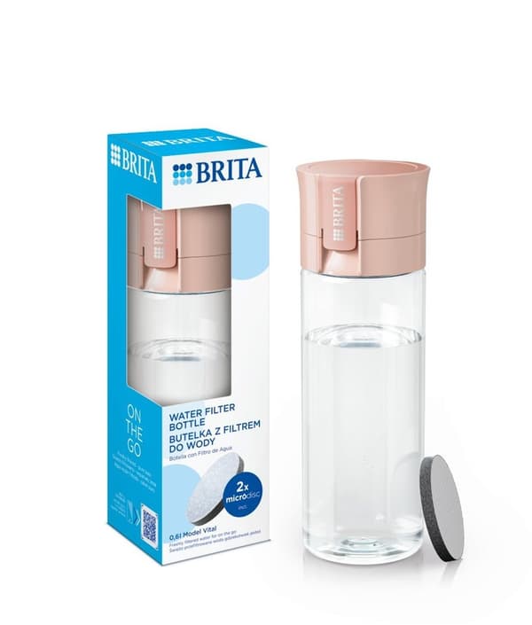 Brita Vital peach 2-skiva filterflaska
