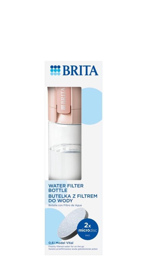Brita Vital peach 2-skiva filterflaska