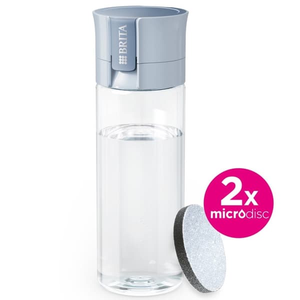 Brita Vital blå filterflaske med 2 skiver