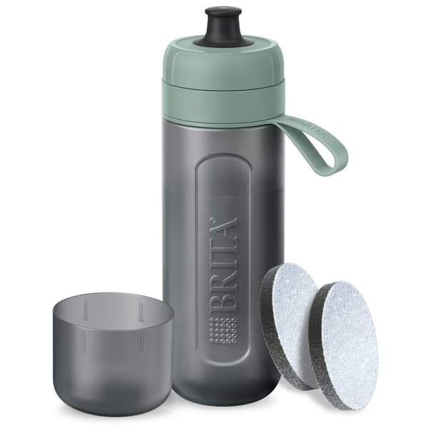 Brita Active grøn filterflaske med 2 skiver