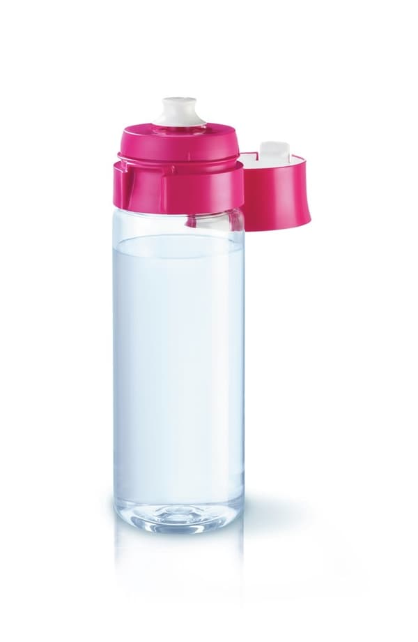 Filterflaska Brita Fill&Go + 4 st filterpatroner (0,6l; rosa)