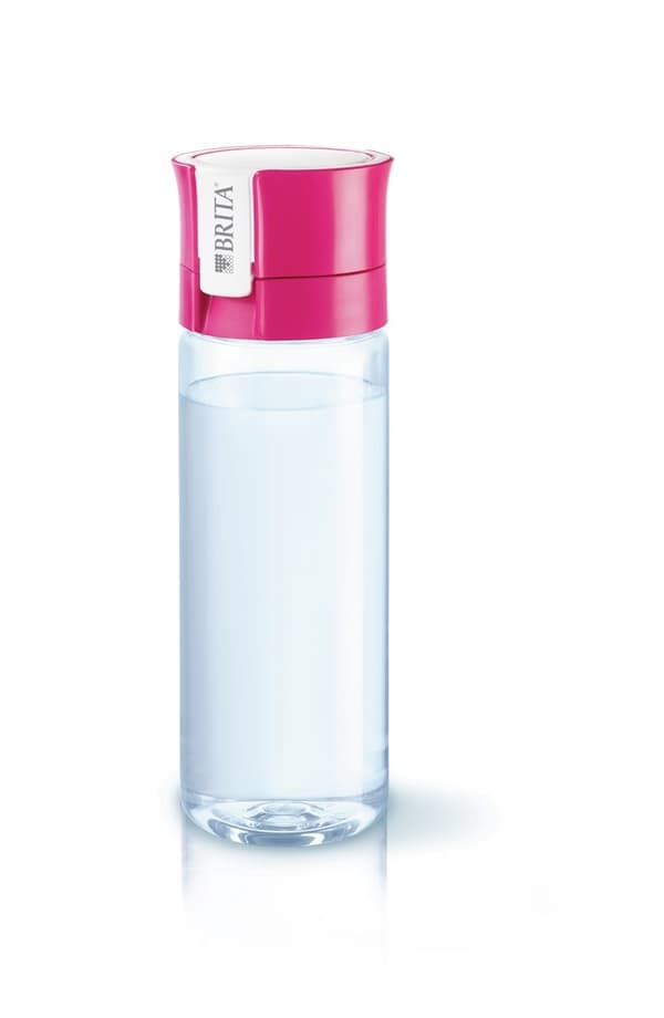 Filterflaska Brita Fill&amp;Go + 4 st filterpatroner (0,6l; rosa)