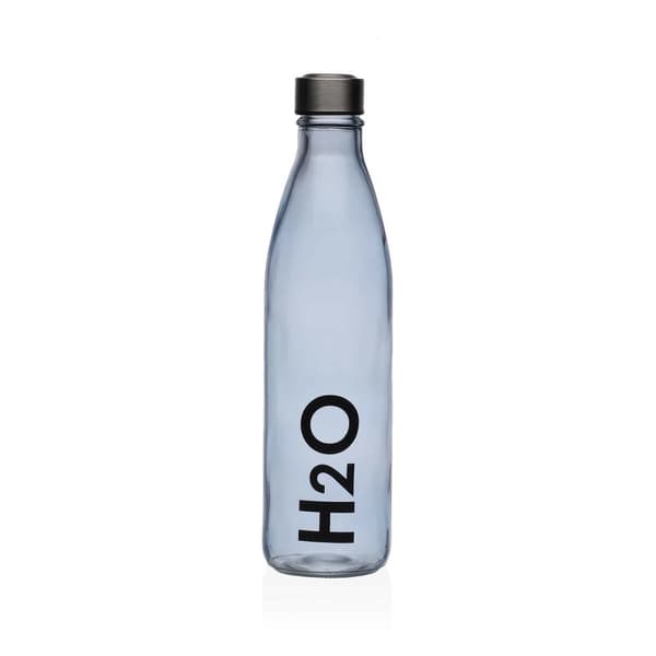 Varmeflaske Versa Blå Glass Aluminium 1 L 8 x 31 x 8 cm