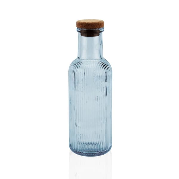 Vattenflaska Versa Blå Glas 1 L 8,7 x 27,8 x 8,7 cm