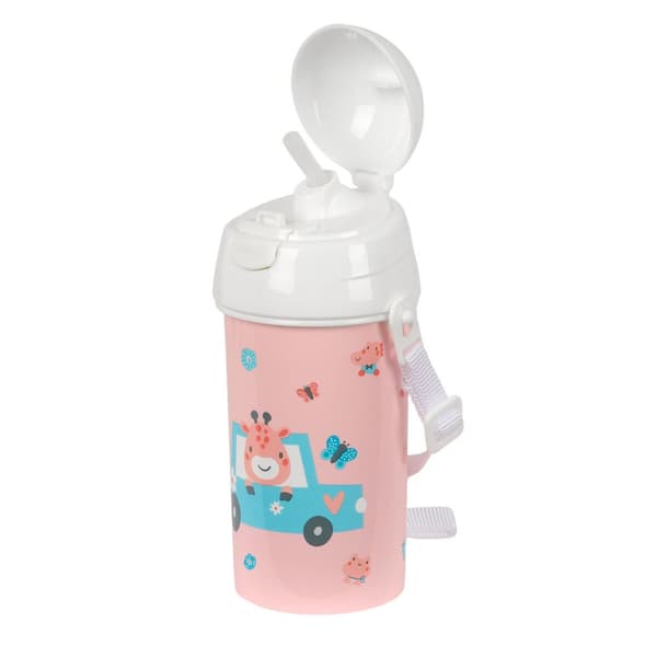 Vattenflaska Safta Jirafa Korall PVC 500 ml