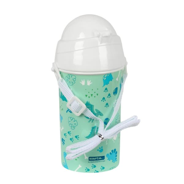 Vesipullo Safta Dino Vihreä PVC 500 ml