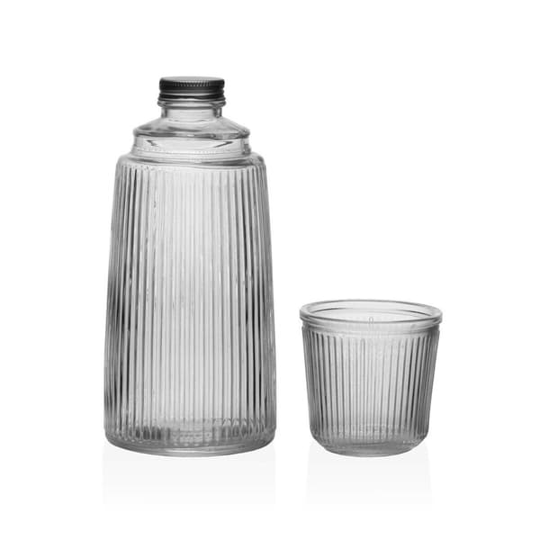 Vattenflaska Versa Glas Aluminium 10,3 x 26 x 10,3 cm