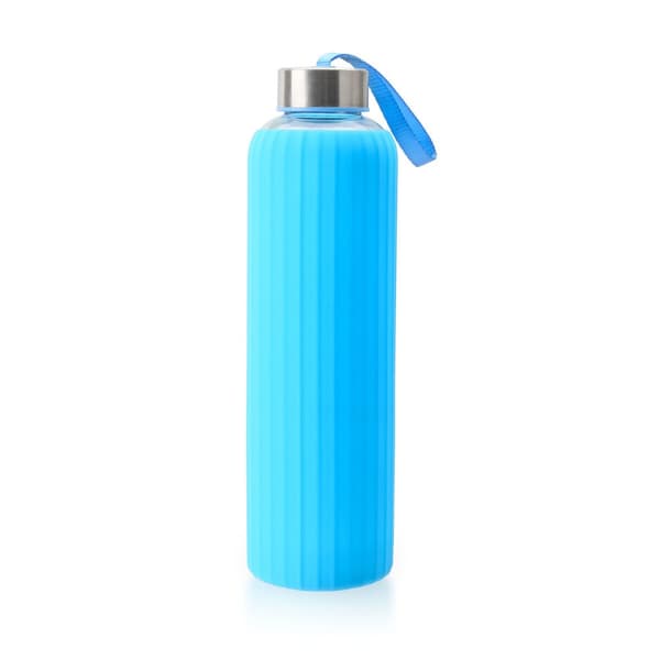 Vandflaske Bewinner Glas Silikone 600 ml (24 enheder)